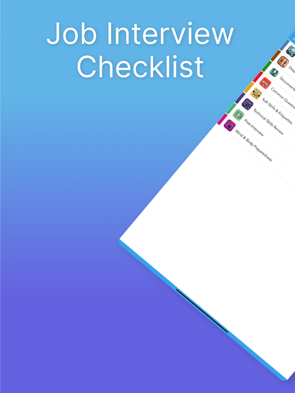 Screenshot #4 pour Job Interview Checklist