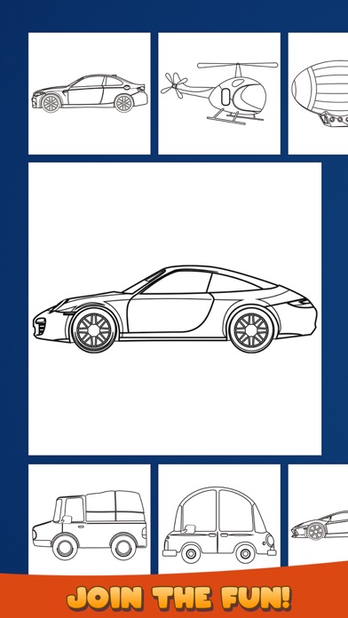 Cars Coloring Pages Pack Screenshot