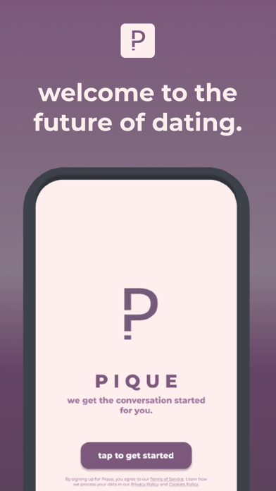 Pique - dating made easy Screenshot