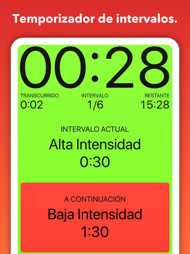 Seconds Interval Timer en App Store