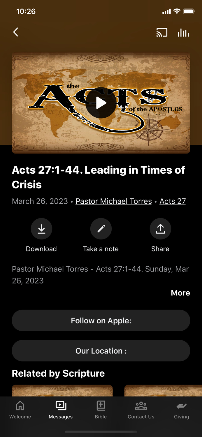 Calvary Chapel Into The Light