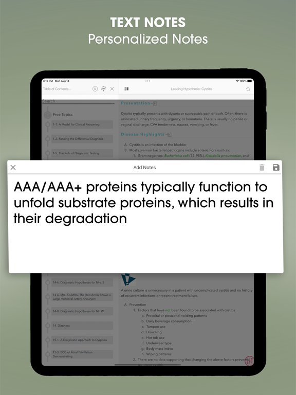 Symptom to Diagnosis EB Guide iPad screenshot 9 - Medical app