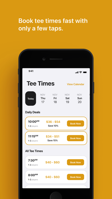 Palmbrook Golf Tee Times Screenshot