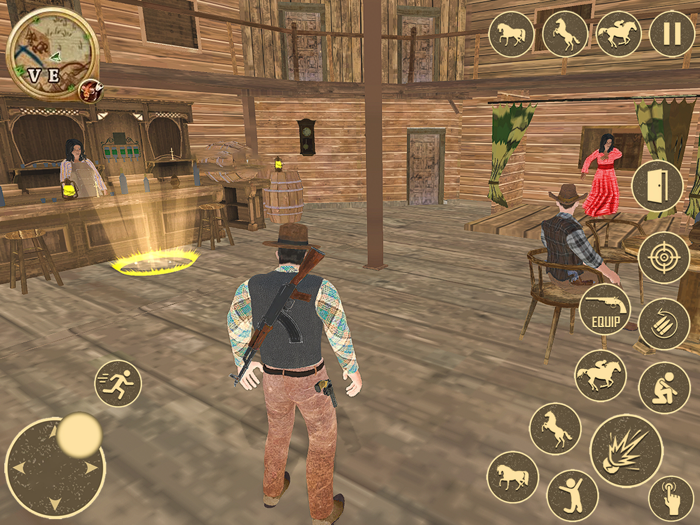 Wild West Cowboy Horse Riding