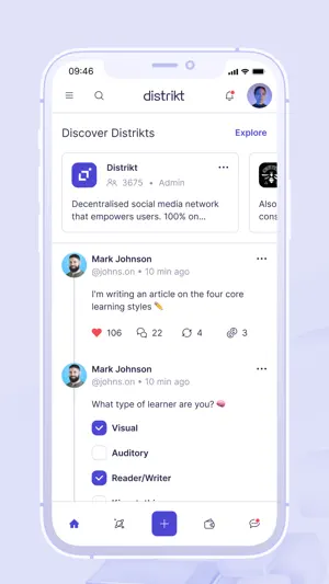distrikt social screenshot 1