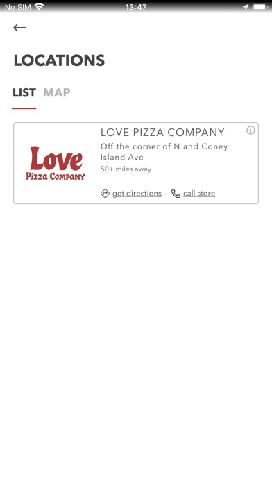 LOVE PIZZA COMPANY Screenshot