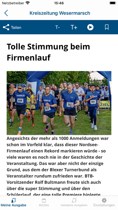 Kreiszeitung Wesermarsch Screenshot
