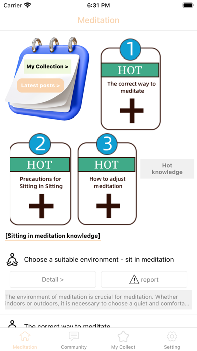 Meditation knowledge Screenshot