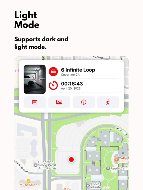 Find My Car: Parky iPad screenshot 5 - Navigation app
