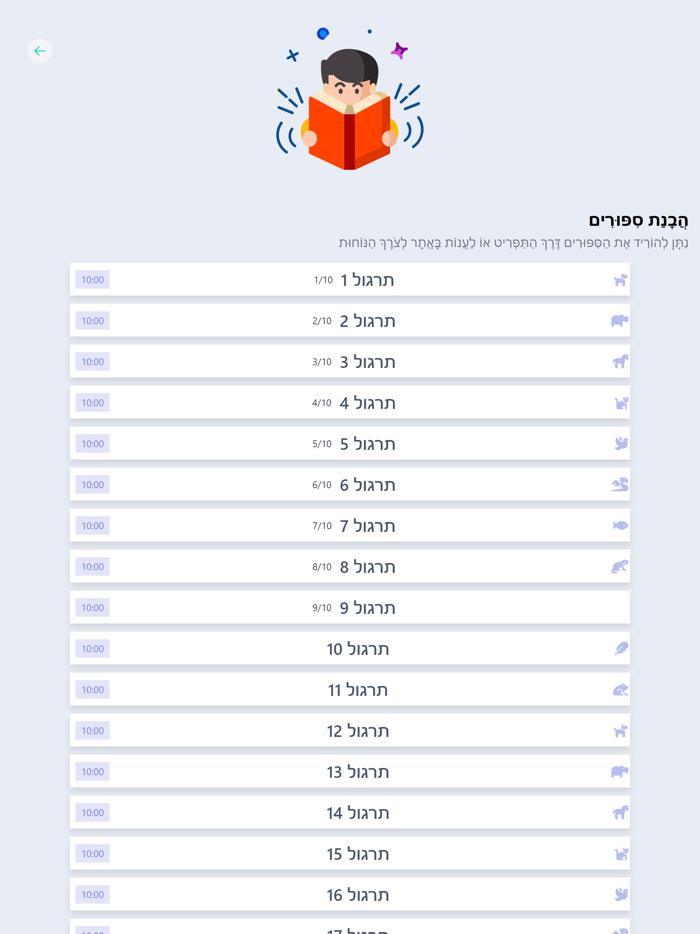 מחוננים - הכנה למבחן שלב א