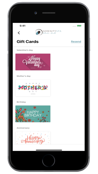 Serenity Spa Mobile Screenshot