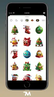 christmas trees stickers iphone screenshot 2