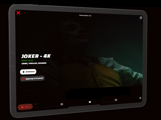 X-Flix IPTV iPad app afbeelding 2