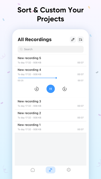 Audacity Audio Recorder App Screenshot