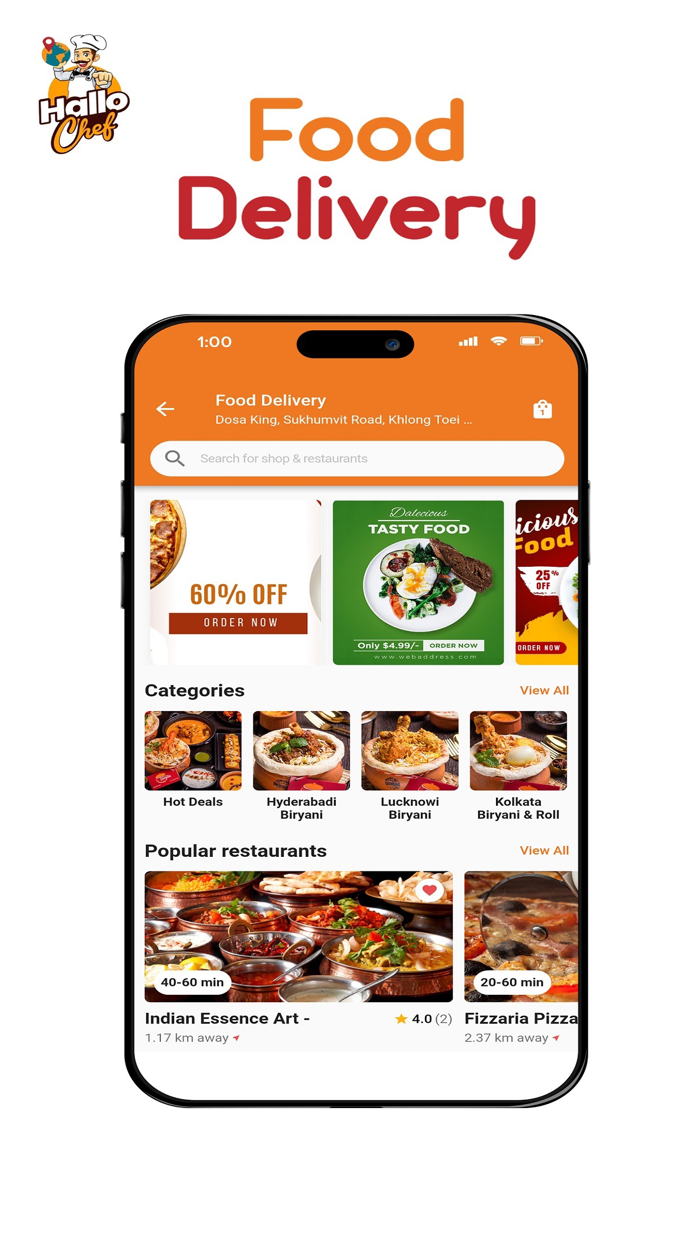 Hallo Chef - Food Delivery