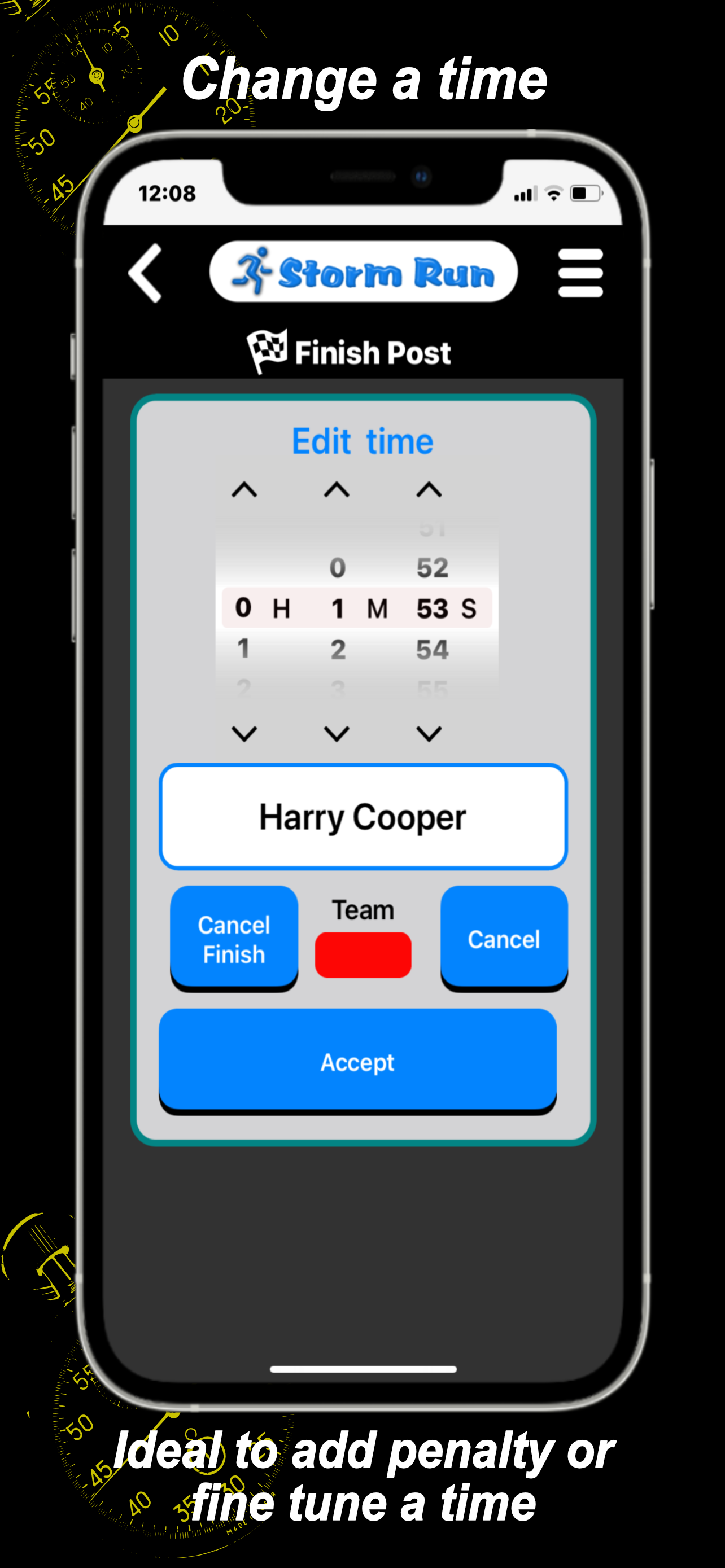 StormRun Time Trial App