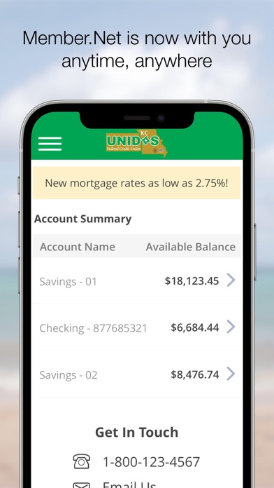 KC Unidos Federal Credit Union Screenshot