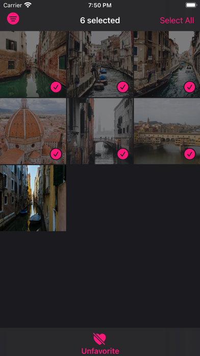 Unfavorite Photos Screenshot