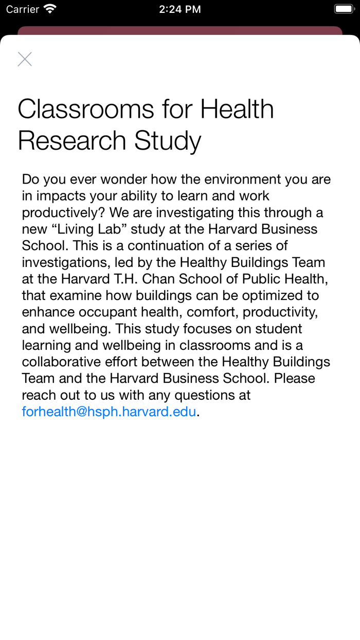 Classrooms For Health Study