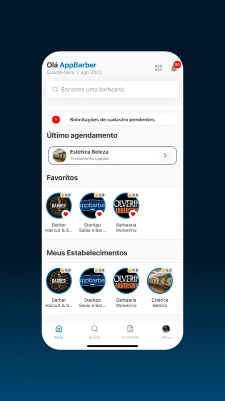 AppBarber: Cliente screenshot 1 of 6