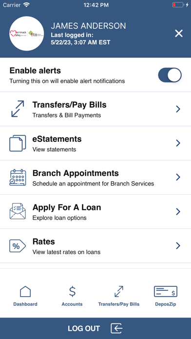 RTN Mobile Banking Screenshot