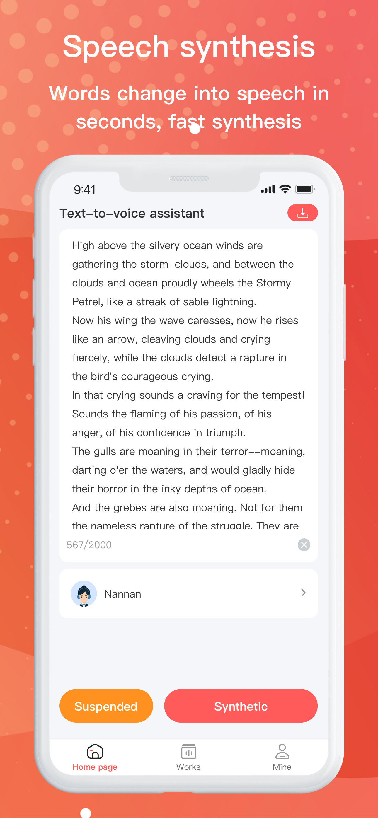 Text to speech assistant - AI
