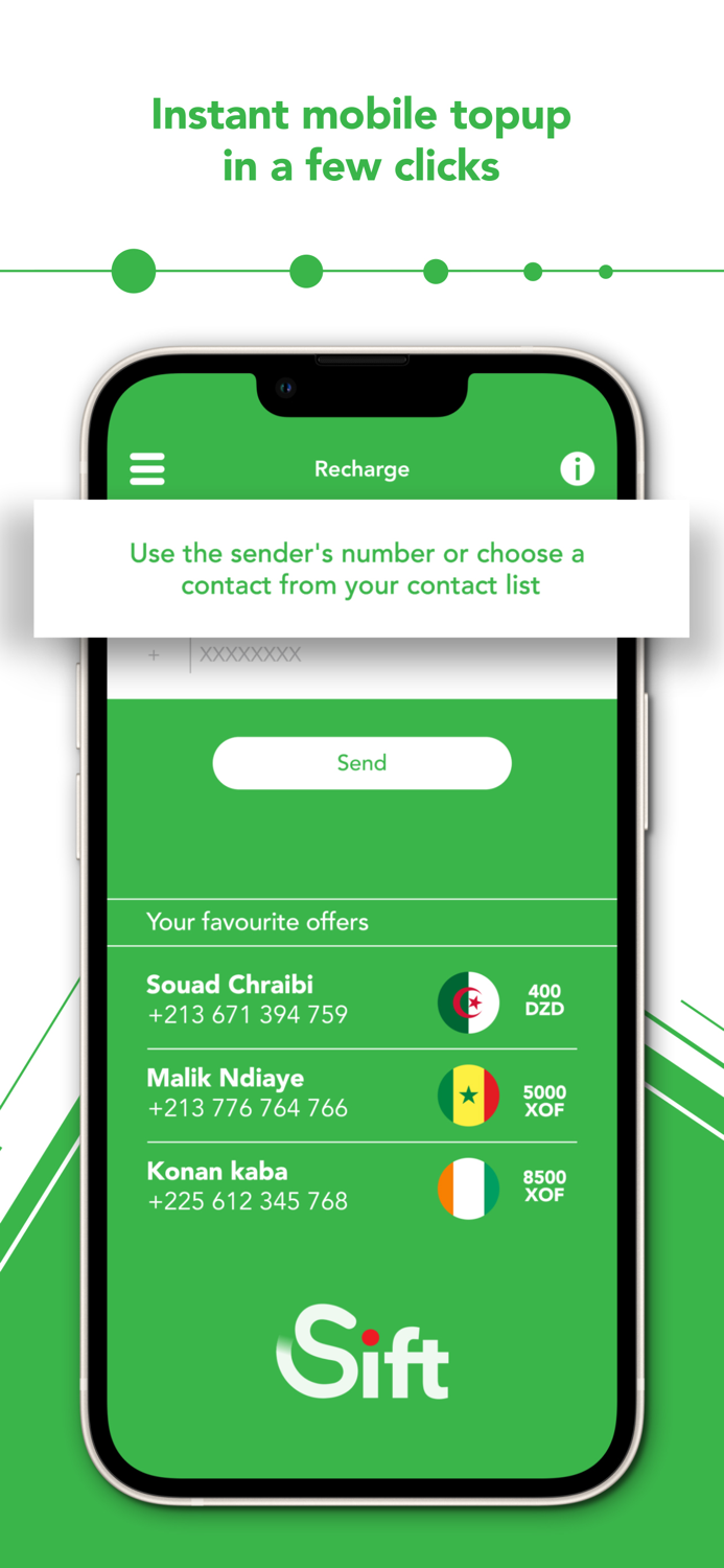 Sift Phone Recharge and Top up