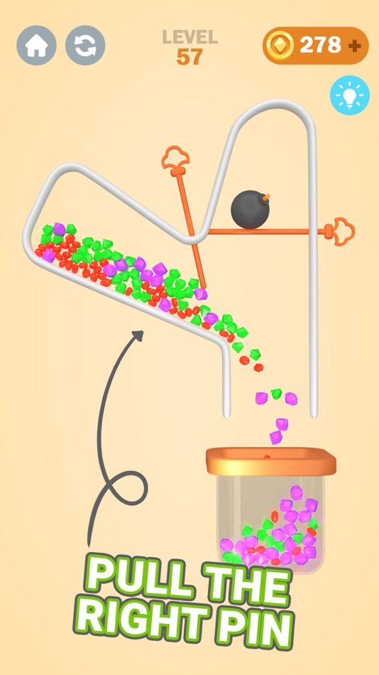 #4. Pull the Pin: Puzzle Games (iOS) By: Hiren Gabani