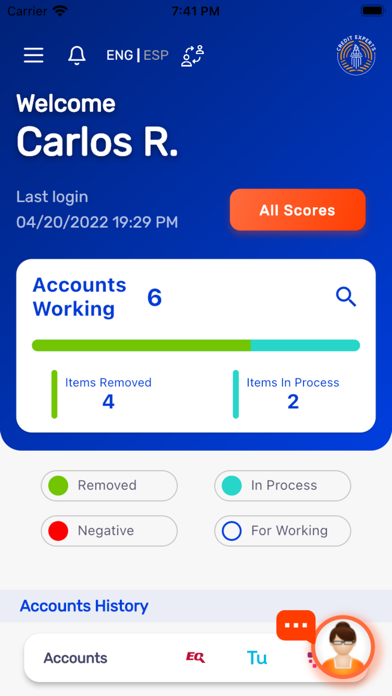 AMG Credit Experts Screenshot