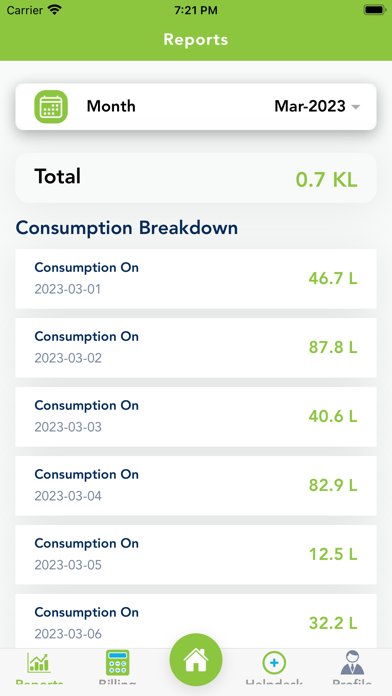 Greeneria Smart Water Meter Screenshot