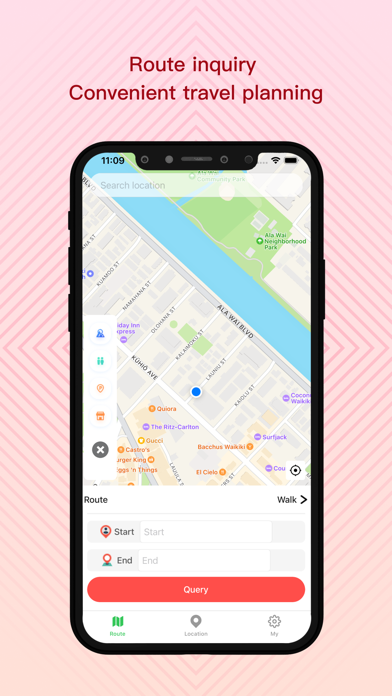 Location changer-path planning Screenshot