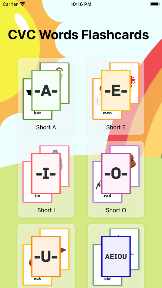 #1. CVC Words Flashcards (iOS) 由: SCRIPTREPUBLIC SOFTWARE DEVELOPMENT SERVICES