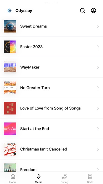 Odyssey Church Screenshot