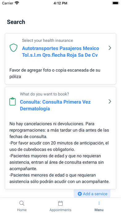 Hospital Escandón Screenshot