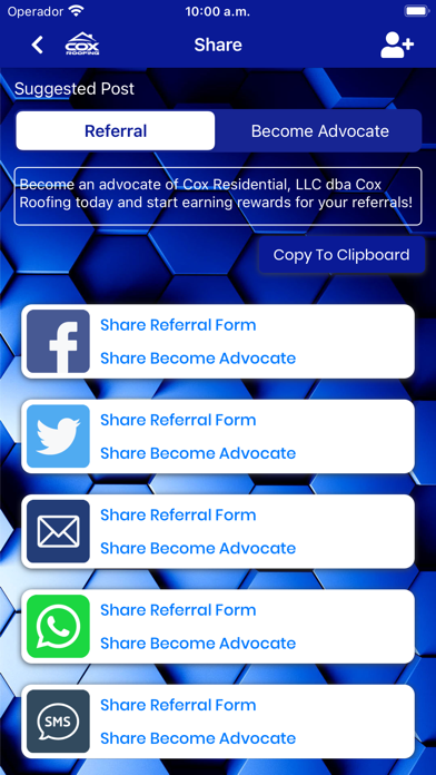 Cox Roofing Screenshot