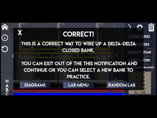 Lineman's Reference - XFMR LAB iPad screenshot 5 - Education app