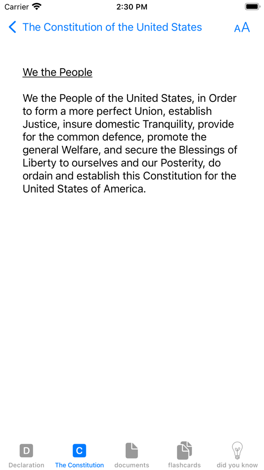 #4. Did You Know: US Constitution (iOS) By: Sigma Sky, LLC