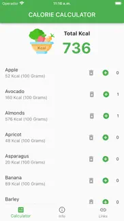 calorie calculator for diet iphone screenshot 1
