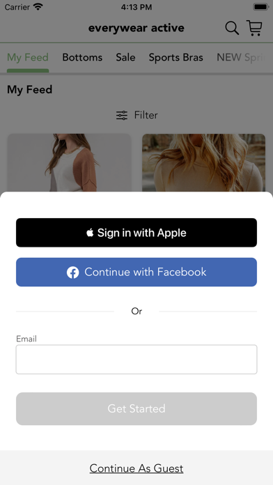 everywear active Screenshot