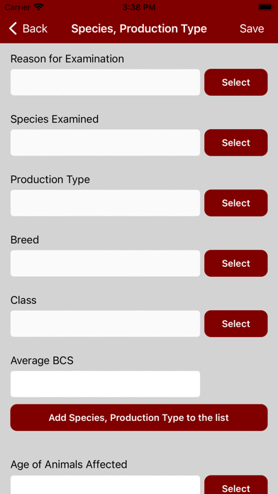 Veterinary Surveillance System Screenshot