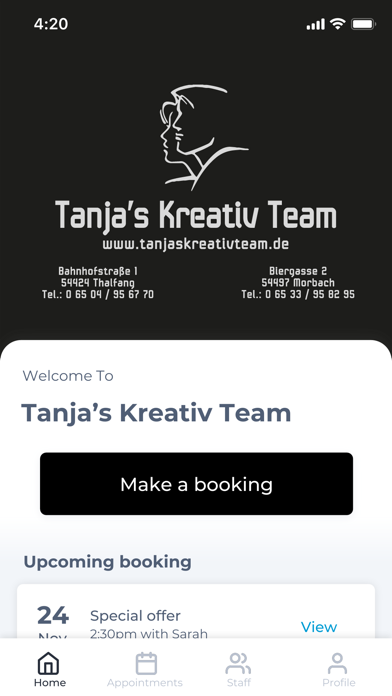 Tanja’s Kreativ Team Screenshot
