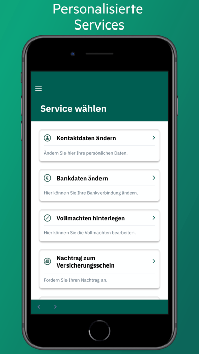 HanseMerkur ServiceApp Screenshot