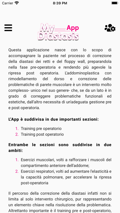 myDiastasisApp Screenshot