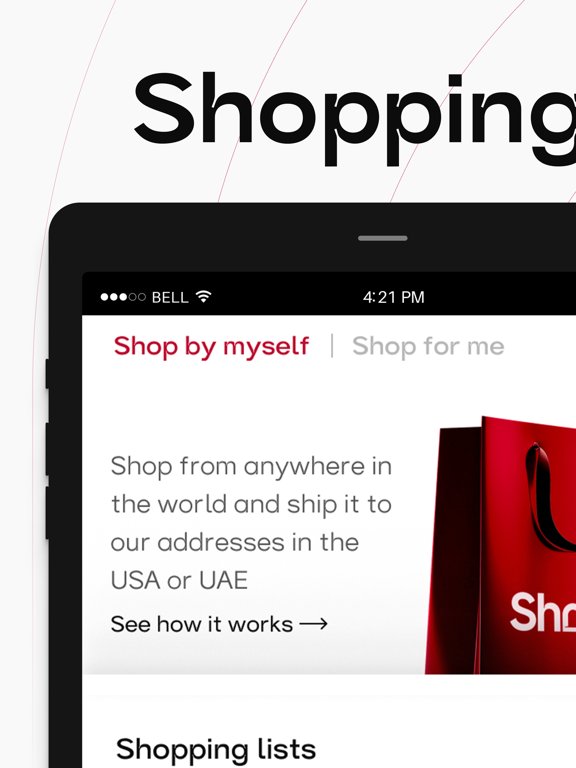 ShopX - Global Shopping iPad screenshot 1 - Shopping app