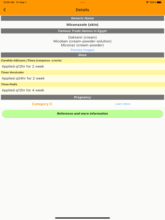Topical Treatment Guide iPad screenshot 4 - Medical app