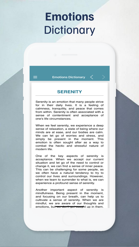 #6. Dictionary of Emotions (iOS) By: David Ortega Lopez