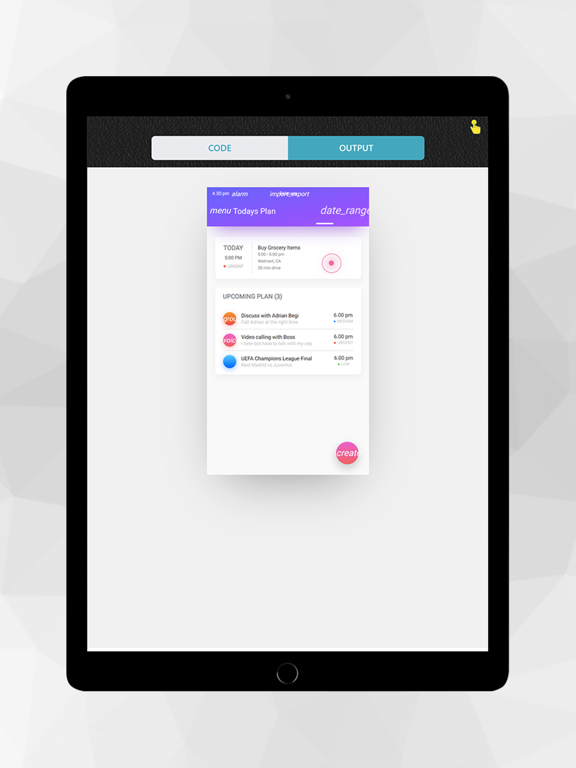 HTML editor - touch and code