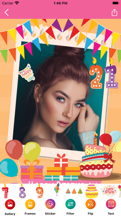 Birthday Photo Frames - WA Screenshot
