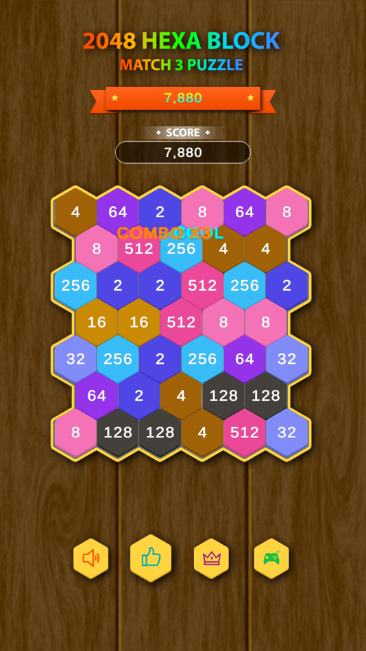 #5. Hexa Block - Match 3 Puzzle (iOS) By: Hoa Pham Van