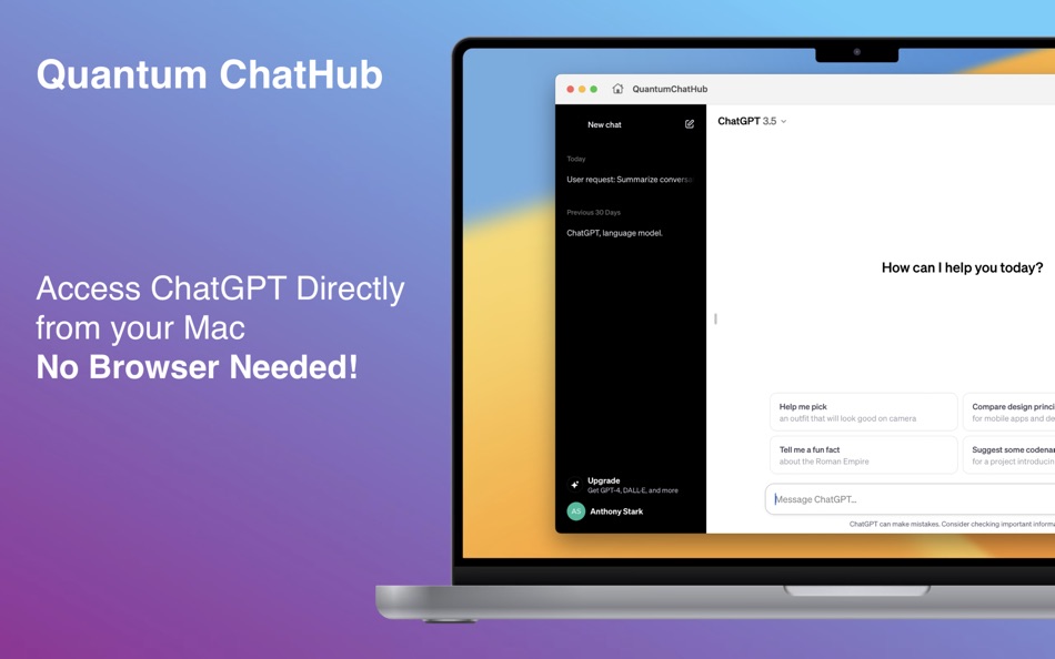 #1. Quantum ChatHub (macOS) By: Anthony Stark